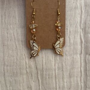 Elegant Gold Butterfly Earrings